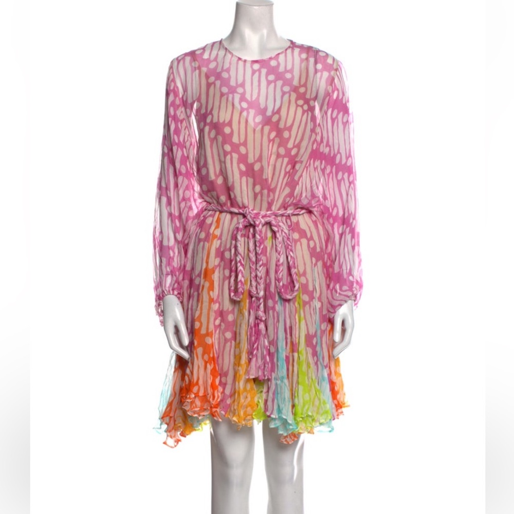 RHODE Pink and Multicolor Casual Dress